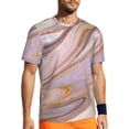thumbnail image 1 of T Shirt For Men Liquid Black And White Sports Beach Elegant Marble Funny Harajuku Tshirt For Man Des, 1 of 7