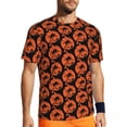 thumbnail image 1 of T Shirt For Men Magical Halloween Night Sports Beach Black Bats Print Street Style T-Shirts Hip Hop, 1 of 7