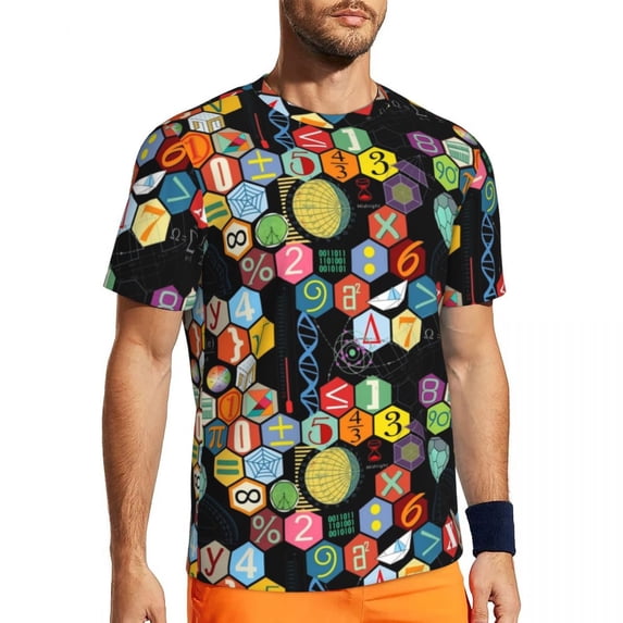 T Shirt For Men Math Lessons T-Shirt Cool Pi Day Print Harajuku Sportswear Short Sleeve Comfortable