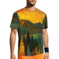 thumbnail image 1 of T Shirt For Men Mountains Famous Painting Sports Starry Night Vincent Van Gogh Hippie T-Shirts Coupl, 1 of 7