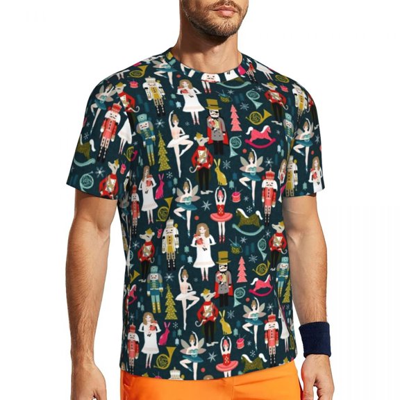 T Shirt For Men Music Notes White Gym Monochrome Hippie T-Shirts Men Retro Tshirt Beach Short Sleeve