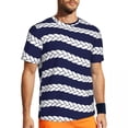 thumbnail image 1 of T Shirt For Men Nautical T-Shirt Men Nautical Basic Sportswear T-Shirts Fast Dry Summer Harajuku Tee, 1 of 7