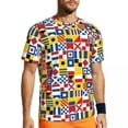 thumbnail image 1 of T Shirt For Men Nautical T-Shirt Men Nautical Basic Sportswear T-Shirts Fast Dry Summer Harajuku Tee, 1 of 7