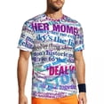 thumbnail image 1 of T Shirt For Men Newspaper Collage Man Vintage Aesthetic Streetwear Sports Breathable Summer Fashion, 1 of 7
