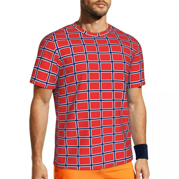 T Shirt For Men Nordic Lines T-Shirt Man Geometric Shapes Streetwear Sports T-Shirts Quick Dry Summe