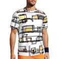 thumbnail image 1 of T Shirt For Men Nordic Lines T-Shirt Man Geometric Shapes Streetwear Sports T-Shirts Quick Dry Summe, 1 of 7
