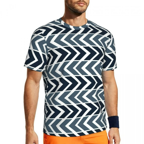 T Shirt For Men Nordic Pattern Male Celestial Bodies Summer Time Street Style Running Breathable Sum