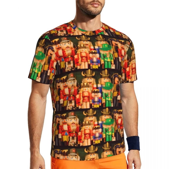 T Shirt For Men Nutcracker Print Sportswear Vintage Print Harajuku T-Shirts Mens Funny Tshirt Summer