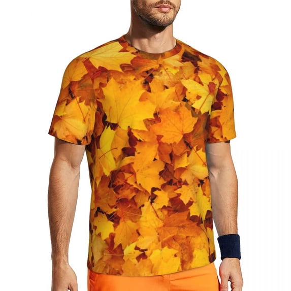 T Shirt For Men Palm Leaves Print T-Shirt Men Tropical Botanical Flowers Sportswear T-Shirts Summer