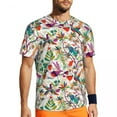 thumbnail image 1 of T Shirt For Men Palm Leaves Print T-Shirt Men Tropical Botanical Flowers Sportswear T-Shirts Summer, 1 of 7