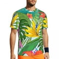 thumbnail image 1 of T Shirt For Men Palm Leaves Print T-Shirt Men Tropical Botanical Flowers Sportswear T-Shirts Summer, 1 of 7