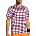 thumbnail image 1 of T Shirt For Men Pastel Houndstooth Sportswear T-Shirt Summer Rainbow Print Fashion Tee Shirt For Mal, 1 of 7