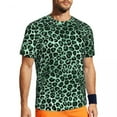 thumbnail image 1 of T Shirt For Men Pink Leopard Print Gym Beach Abstract Rainbow Streetwear Harajuku Tee Shirt For Man, 1 of 7