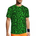 thumbnail image 1 of T Shirt For Men Pink Leopard Print Gym Beach Abstract Rainbow Streetwear Harajuku Tee Shirt For Man, 1 of 7