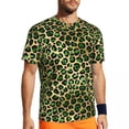 thumbnail image 1 of T Shirt For Men Pink Leopard Print Gym Beach Abstract Rainbow Streetwear Harajuku Tee Shirt For Man, 1 of 7