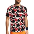 thumbnail image 1 of T Shirt For Men Poker Cards Sports T-Shirt Playing Cards Fashion Men Vintage Tee Shirt Summer Short-, 1 of 7