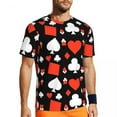 thumbnail image 1 of T Shirt For Men Poker Cards Sports T-Shirt Playing Cards Fashion Men Vintage Tee Shirt Summer Short-, 1 of 7