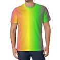 thumbnail image 1 of T Shirt For Men Rainbow Gradient T-Shirt Male Pride Month Awesome Original Harajuku Tee Shirt Short, 1 of 6
