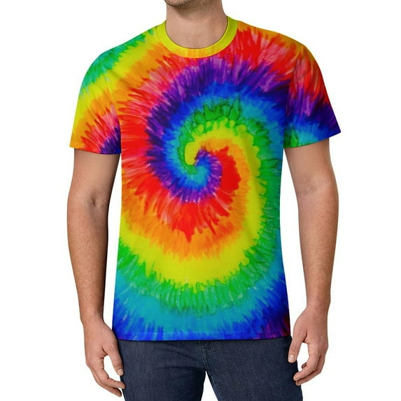 T Shirt For Men Rainbow Gradient T-Shirt Male Pride Month Awesome Original Harajuku Tee Shirt Short