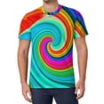 thumbnail image 1 of T Shirt For Men Rainbow Gradient T-Shirt Male Pride Month Awesome Original Harajuku Tee Shirt Short, 1 of 7