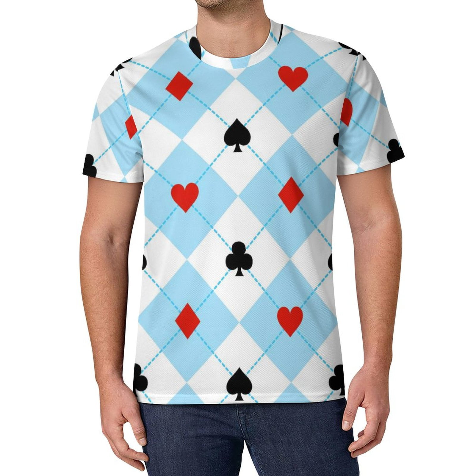 Multi Logo Big Red Heart T-Shirt Men