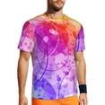 thumbnail image 1 of T Shirt For Men Retro 70s Circles Running Psychedelic Pattern Harajuku T-Shirts Couple Streetwear Ts, 1 of 7