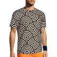 thumbnail image 1 of T Shirt For Men Retro 70s Circles Running Psychedelic Pattern Harajuku T-Shirts Couple Streetwear Ts, 1 of 7