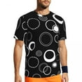 thumbnail image 1 of T Shirt For Men Retro 70s Circles Running Psychedelic Pattern Harajuku T-Shirts Couple Streetwear Ts, 1 of 7