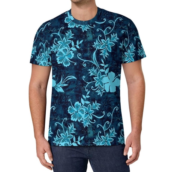 T Shirt For Men Retro Flower Design T-Shirt Floral Power Fun O Neck Cool Tee Shirt Summer Man Printe