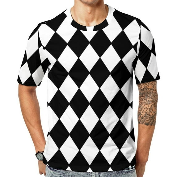 T Shirt For Men Retro Mondrian Plaid Mondrian Modern Art Fashion Funny Tshirt Premium Short-Sleeve G