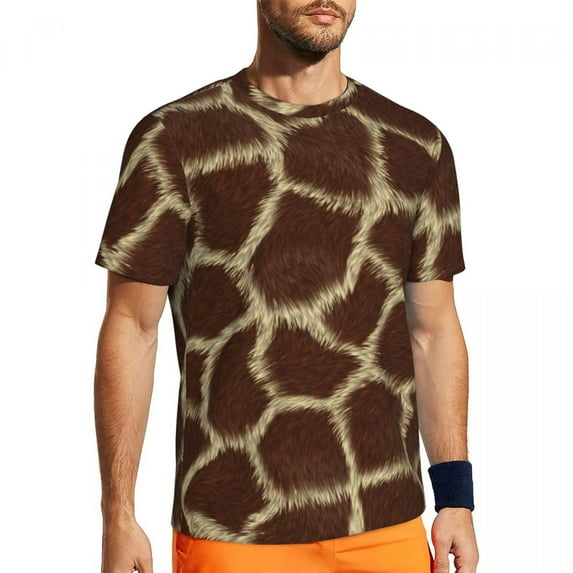 T Shirt For Men Running For Male Cow Print Clover Irish Gift T-Shirts Fashion Green And Black Spots