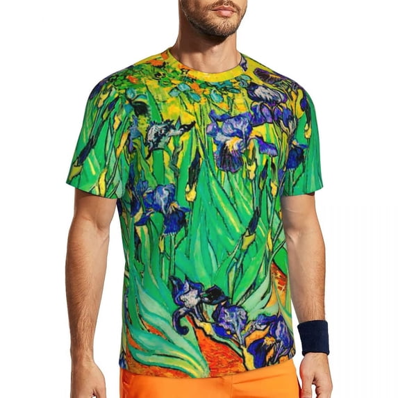 T Shirt For Men Running T-Shirt For Man Vincent Van Gogh Harajuku Poppies Cornflowers Summer Tees O