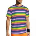 thumbnail image 1 of T Shirt For Men Running T-Shirt For Man Vintage 80S Polka Dots Harajuku Dark Rainbow Spots Summer Te, 1 of 7
