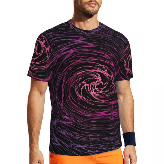 T Shirt For Men Shallow Water T-Shirt Couple Rainbow Glow Print Streetwear Sportswear Breathable Bea