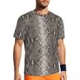 thumbnail image 1 of T Shirt For Men Snakeskin Print Sportswear T-Shirt Summer Animal Skin Aesthetic Hippie Tee Shirt For, 1 of 7