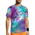 thumbnail image 1 of T Shirt For Men Space Design Art Sports Summer Galaxy Print Funny T-Shirts Novelty Tshirt For Male G, 1 of 7