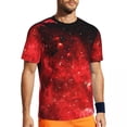 thumbnail image 1 of T Shirt For Men Space Design Art Sports Summer Galaxy Print Funny T-Shirts Novelty Tshirt For Male G, 1 of 7