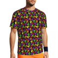 thumbnail image 1 of T Shirt For Men Spooky Halloween Pumpkin Print Trending Running T-Shirts Short Sleeve Quick-drying T, 1 of 7