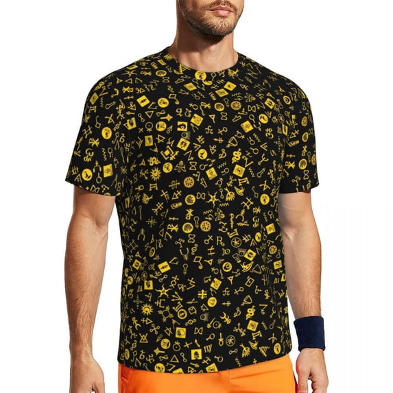 T Shirt For Men Sports Astrology Art T-Shirts Fashion Moon Star Sun Summer Tee Shirt O Neck Awesome