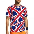 thumbnail image 1 of T Shirt For Men Sports British Flag T-Shirts Fashion I LOVE The United Kingdom Summer Tees O Neck Vi, 1 of 7
