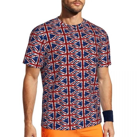 T Shirt For Men Sports British Flag T-Shirts Fashion I LOVE The United Kingdom Summer Tees O Neck Vi