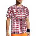 thumbnail image 1 of T Shirt For Men Sports British Flag T-Shirts Fashion I LOVE The United Kingdom Summer Tees O Neck Vi, 1 of 7