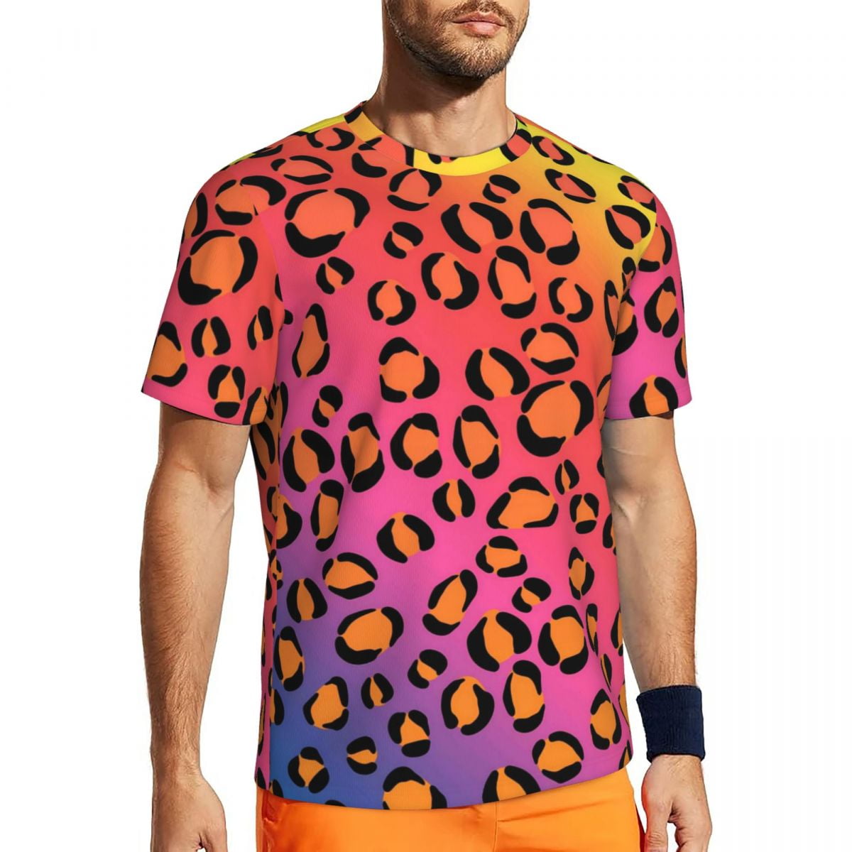 T-Shirt-For-Men-Sports-Rainbow T-Shirt-For-Men-Sports-Rainbow
