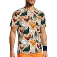 thumbnail image 1 of T Shirt For Men Sportswear T-Shirt For Man Chicken Art Novelty Cute Hen Print Beach Tee Shirt O Neck, 1 of 7