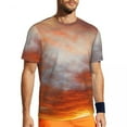 thumbnail image 1 of T Shirt For Men Star Cloud T-Shirt Galaxy Print Trendy Cool Sportswear Short Sleeve Comfortable Tops, 1 of 7
