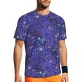 thumbnail image 1 of T Shirt For Men Starry Space Print Sports Summer Starry Space Print Awesome Trendy Cool Tee Shirt Fo, 1 of 7