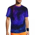 thumbnail image 1 of T Shirt For Men Starry Space Print Sports Summer Starry Space Print Awesome Trendy Cool Tee Shirt Fo, 1 of 7