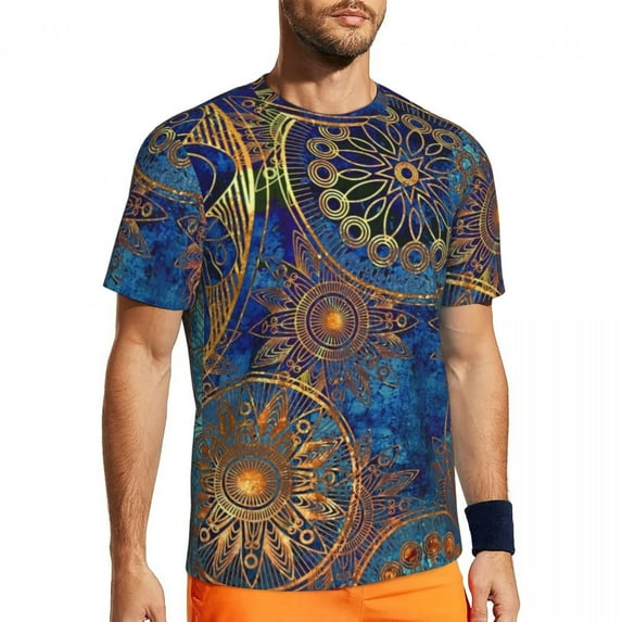 T Shirt For Men Steampunk Brass Gears Gym Beach Retro Print Classic T-Shirts Novelty Tshirt For Coup