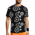 thumbnail image 1 of T Shirt For Men Steampunk Brass Skull Gym T-Shirt Brass Pocket Watch Popular Mens Vintage Tshirt Sum, 1 of 7