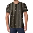 thumbnail image 1 of T Shirt For Men Striped Polka Dot Green And White Retro Men Awesome Tshirt Original Short Sleeve Pat, 1 of 7